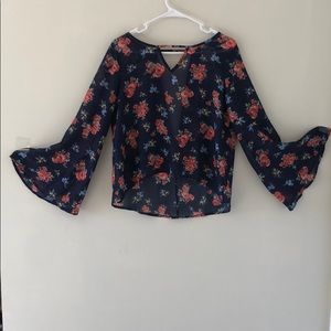 Women’s Sheer Floral Top